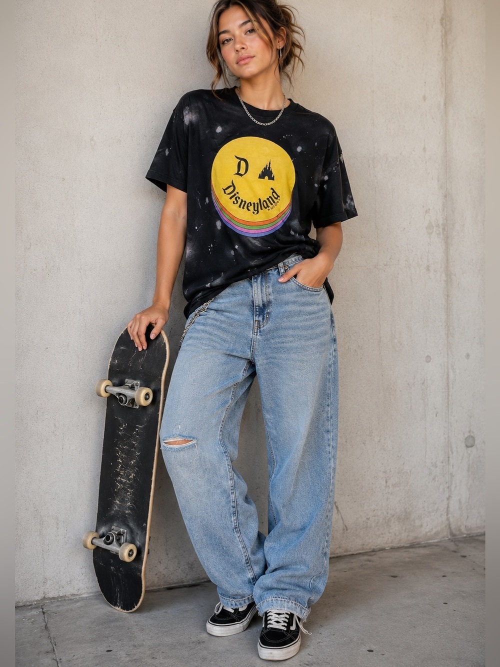 Walt Disney World Logo Bleach Spot T-Shirt